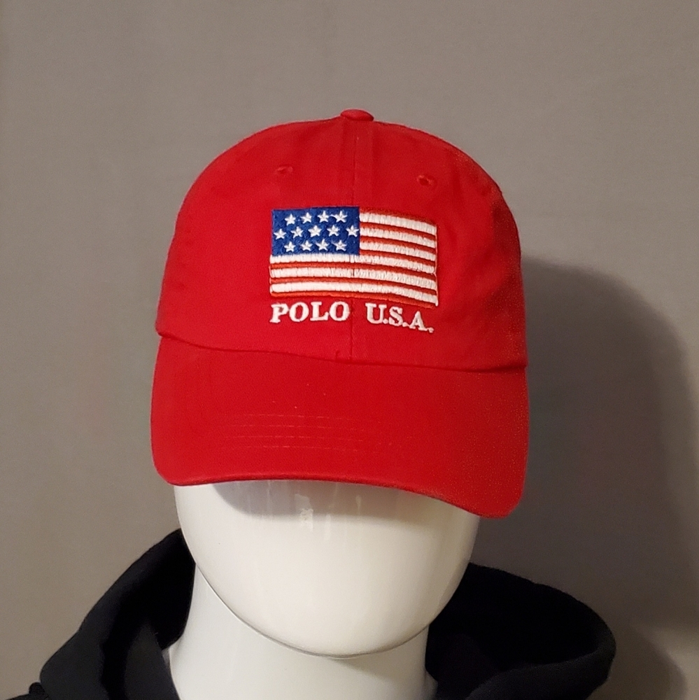 Ralph Lauren Polo USA Flag Hat